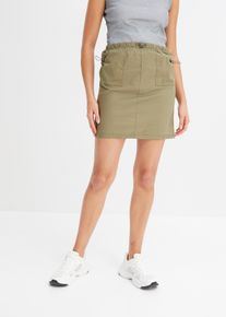 Cargorock mit aufgesetzten Taschen in grün, Grösse 46, 97% Baumwolle, bonprix