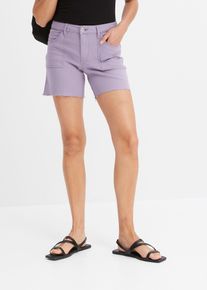 Twill Shorts in lila, Grösse 36, 97% Baumwolle, bonprix