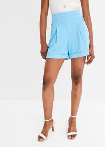 High-Waist-Bermuda in blau, Grösse 44, bonprix