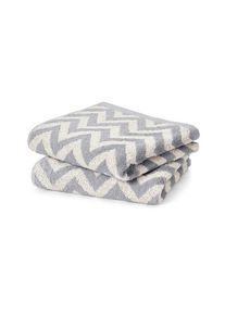 2 Jacquard-Handt&uuml;cher - Tchibo - Weiss