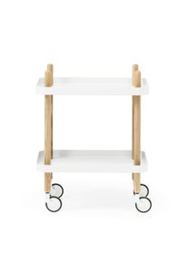 Normann Copenhagen - Block Beistellwagen, Esche / weiss