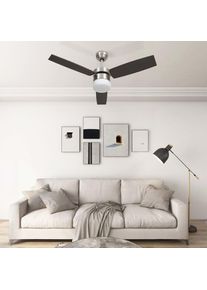 vidaXL Deckenventilator mit Licht und Fernbedienung 108 cm Dunkelbraun