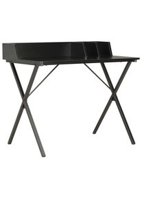 vidaXL Schreibtisch Schwarz 80x50x84 cm