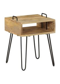 vidaXL Nachttisch Massivholz Mango 40×34×47 cm