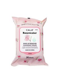 Cala - Make-Up Remover Cleansing Tissues - Rose Water (30 Stück) -- Rosenwasser Make-Up Entfernungstücher (MR036RW)