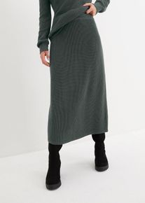 Strickrock leicht ausgestellt in grün, Grösse 36/38 (S), bonprix
