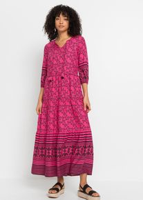 Maxikleid in pink, Grösse 38, bonprix