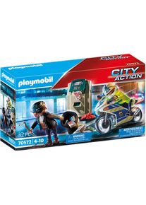 Playmobil® Konstruktions-Spielset »Polizei-Motorrad: Verfolgung des Geldräubers (70572), My Action Heroes«, (32 St.), Made...