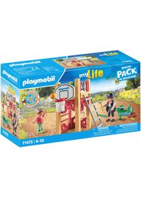 Playmobil® Konstruktions-Spielset »Zimmerin on tour (71475), My City Life«, (58 St.), Spielturm, teilweise aus recyceltem...