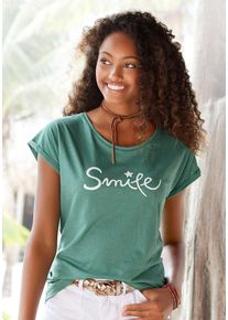 Beach Time Beachtime T-Shirt »mit Frontdruck "Smile"«, aus weicher Baumwoll-Qualität