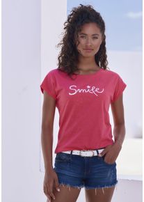 Beach Time Beachtime T-Shirt »mit Frontdruck "Smile"«, aus weicher Baumwoll-Qualität