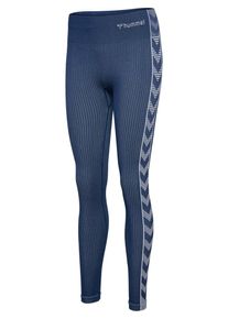 Hummel, Femmes Pantalon de sport, bleu marine / blanc