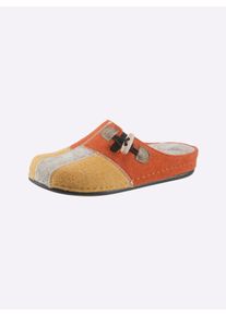 Witt Damen Pantoffel, orange, Größe 42, 100% Filz