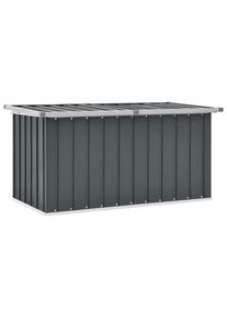 vidaXL Gartenbox Grau 129 x 67 x 65 cm