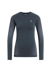 Odlo Damen Performance Warm Eco BL Top Crew Neck L/S grau