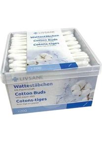 LIVSANE Wattestäbchen, 200 Stück