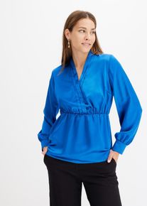 Satin-Tunika in blau, Grösse 38, bonprix