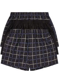 Lockere Jersey Boxershorts (3er Pack) in schwarz, Grösse 10 (4XL), 100% Baumwolle, bonprix