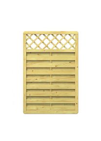 TraumGarten Sichtschutzzaun Holz XL Gitter Sichtschutz Lamellenzaun, 119x179 cm