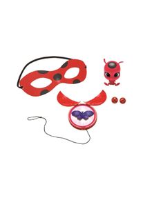 Bandai Verkleidungsmaske »Miraculous – Ladybug«, (1 JoJo-1 Maske-1 Paar Ohrclips-Farbwechsel-Akuma & Tikki)