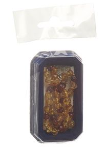 Amberstyle Bernsteinkette citrin cognac 36cm mit Karabinerverschluss