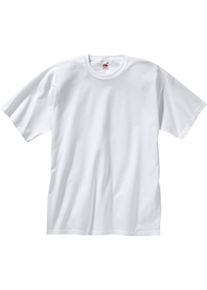 Fruit of the Loom Damen Freizeitshirt weiss + grau-meliert