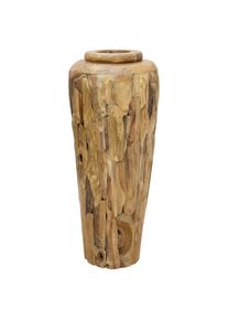 vidaXL Deko-Vase 40 x 100 cm Massivholz Teak