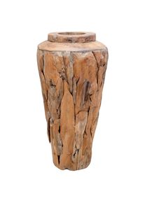 vidaXL Deko-Vase 40 x 60 cm Massivholz Teak