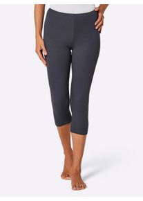 wäschepur Witt Damen Hose 3/4-lang, grau, Größe 44, 100% Baumwolle