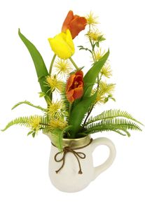 I.GE.A. Kunstblume »Arrangement Tulpen«, Krug aus Keramik