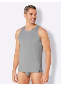 Witt Herren Unterhemd, mint + grau-meliert, Gr&ouml;&szlig;e 6, 95% Baumwolle, 5% Elasthan