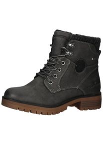 Tom Tailor, Femmes Bottines à lacets, anthracite
