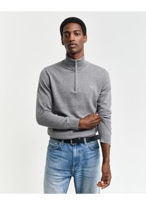 Gant Troyer »CLASSIC COTTON HALF ZIP«, mit gerippten Details