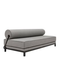 Softline - Sleep Daybed, schwarz / Keder schwarz / Bezug Cento schwarz/weiss (470)