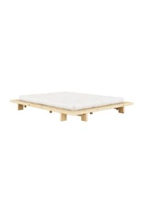 Karup Design Bettgestell »JAPAN BED Bodenbett, Holzrahmen, Futonbett, Jugendbett, Holzbett«, Massivholzbett mit Lattenrost,...