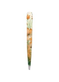 Hausmann Pinzette schräg Floral orange