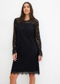Spitzenkleid in schwarz, Grösse 38, bonprix