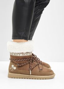 Disney Mickey Mouse Schnür Boot in braun, Grösse 38, bonprix