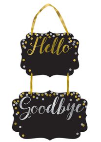 Amscan Panneau Hello & Goodbye 35 x 24cm