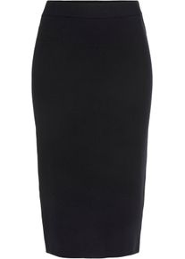 Lascana Witt Damen Strickrock, schwarz, Größe 38, 28% Polyester, 28% Polyester, 22% Polyamid