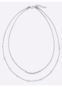 Heine Witt Damen Collier, silberfarben, Gr&ouml;&szlig;e 0, 100% Metall