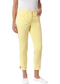 Damen 7/8-Jeans mit Glitzersteinchen zitrone