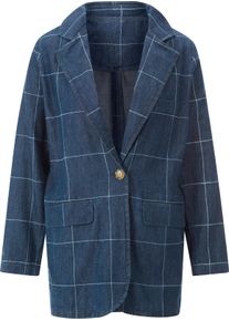 Damen Jeansblazer blue-stone-washed