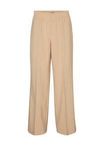 V&eacute;ro Moda VERO MODA, Femmes Pantalon &agrave; plis 'SADIASUI', beige fonc&eacute;