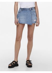 Only Jeansrock »ONLTEXAS REG DNM SKORT BJ NOOS«, mit Destroyed Effekt