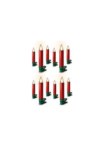 Lumix LED-Christbaumkerzen »Lumix LED SuperLight Flame 12er-Starter Set«, 12 St.-flammig