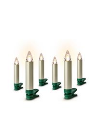 Lumix LED-Christbaumkerzen »Lumix LED SuperLight Flame 6er-Set«, 6 St.-flammig