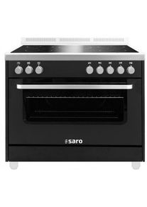 SARO Induktionsherd +Elektrobackofen TS95IND61N schwarz, Gastronomie-Bedarf