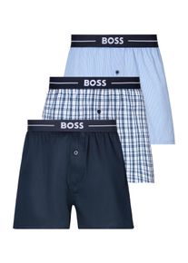 BOSS Boxershorts »3P Woven Boxer 10255001 01«, (Packung, 3 St., 3er), mit BOSS Schriftzug auf dem Bund