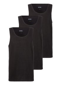 BOSS Unterhemd »Tank Top 3P CO«, (Packung, 3 St.), mit Rippbündchen